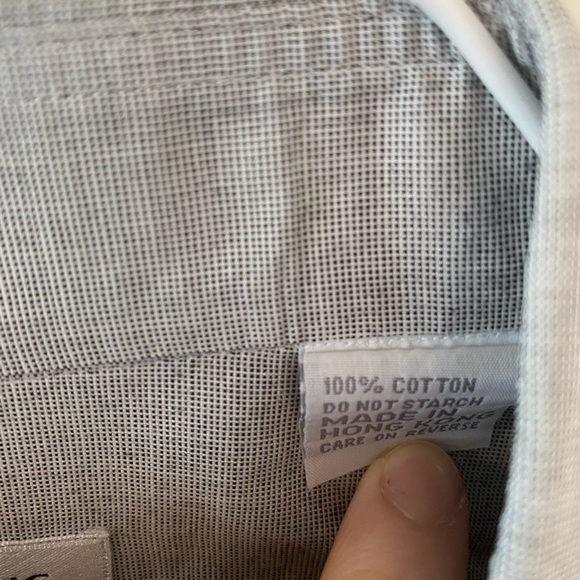 Ascot Chang Button Down Dress Shirt size 16.5 - Picture 6 of 8